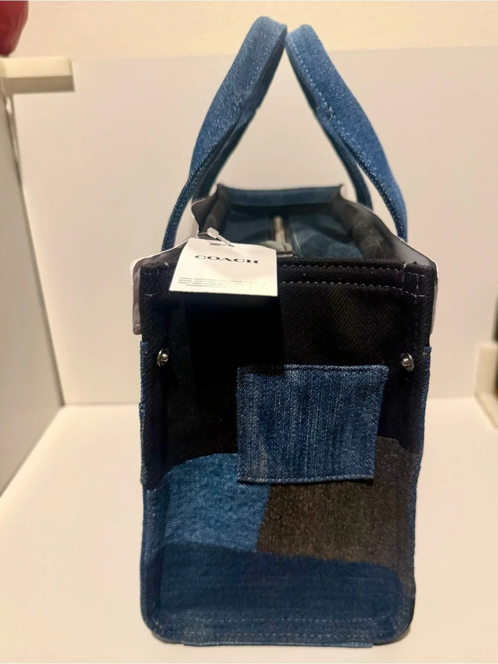 NEW Coach Denim Patchwork Cargo Tote 26 CAM63 | NWT